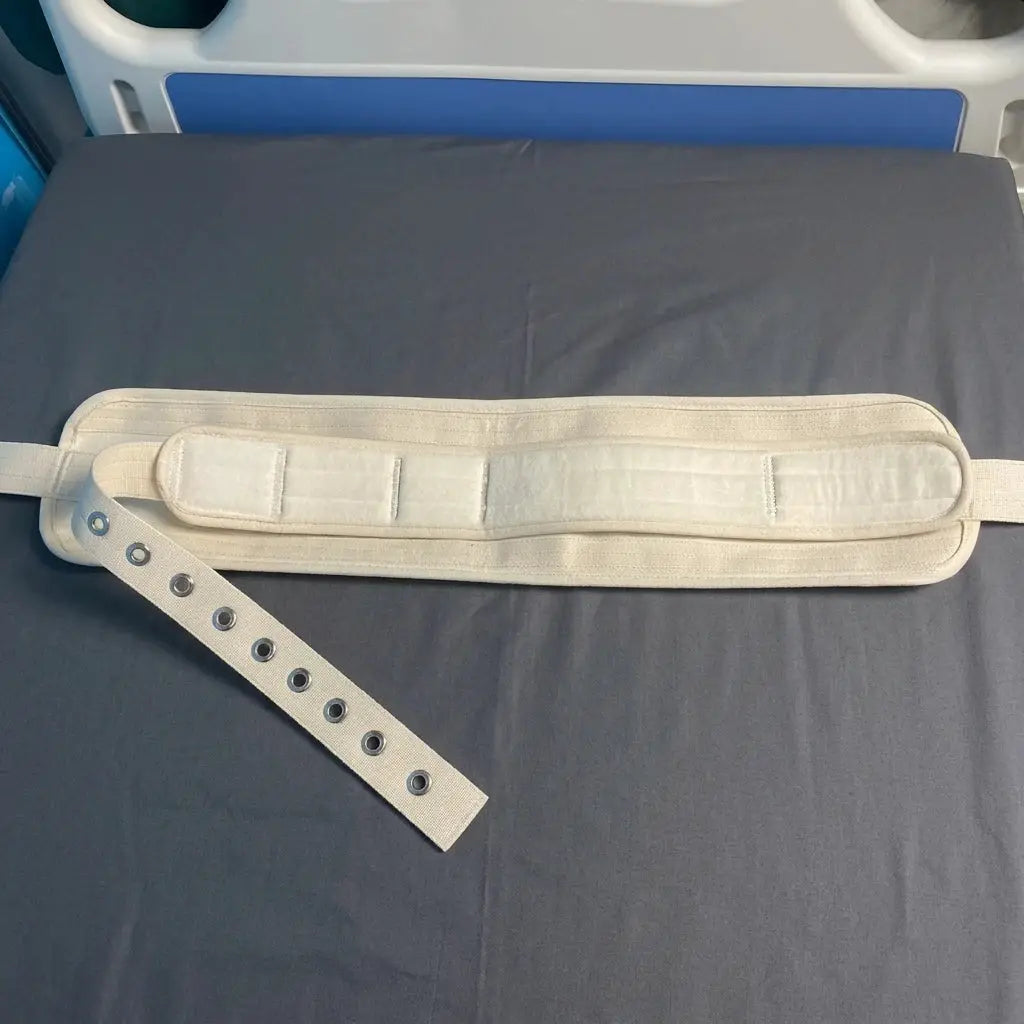 Medical Neck Restraint Collar | Soft Cervical Support | Magnetic Lock Beige