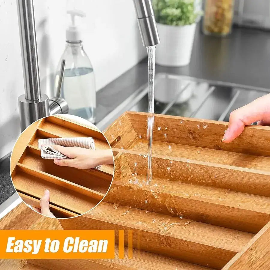 Silverware Drawer Organizer and Storage Flatware Cutlery Utensil Holder Spice Rack Containers Bathroom Counter Cabinet Office De from PriceLows™