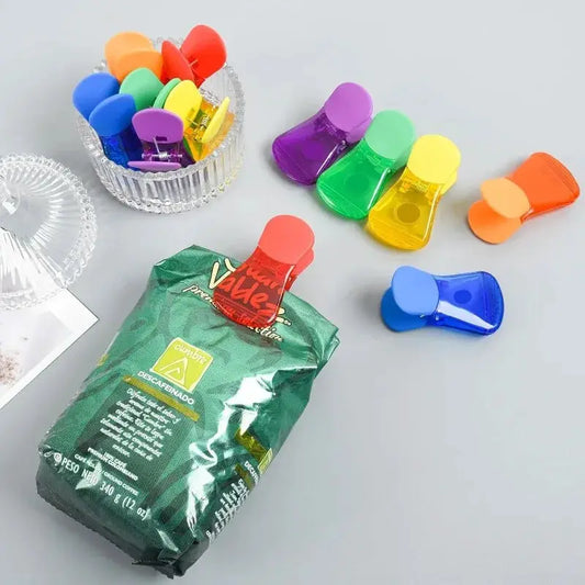 12 pcs Colorful Food Sealing Clips - Magnetic Closure for Snack Bags, Kitchen Storage in Assorted Colors from PriceLows™