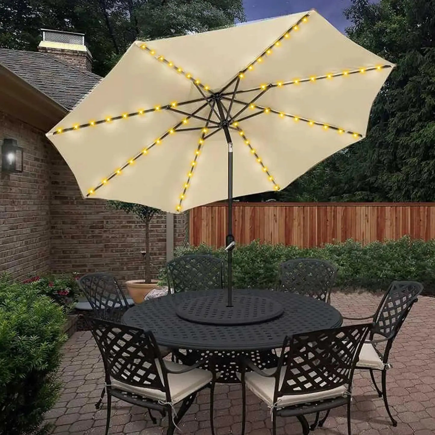 Solar Umbrella Light | 8 Brightness Modes | Waterproof | Outdoor