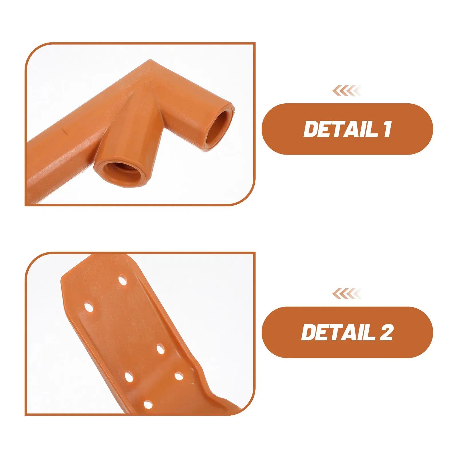 Dual Angle Gutter Cleaning Scoop 45 Degree 120 Degree Plastic Gutter Leaf Remover Tool Attachment for Threaded Extension Poles from PriceLows™