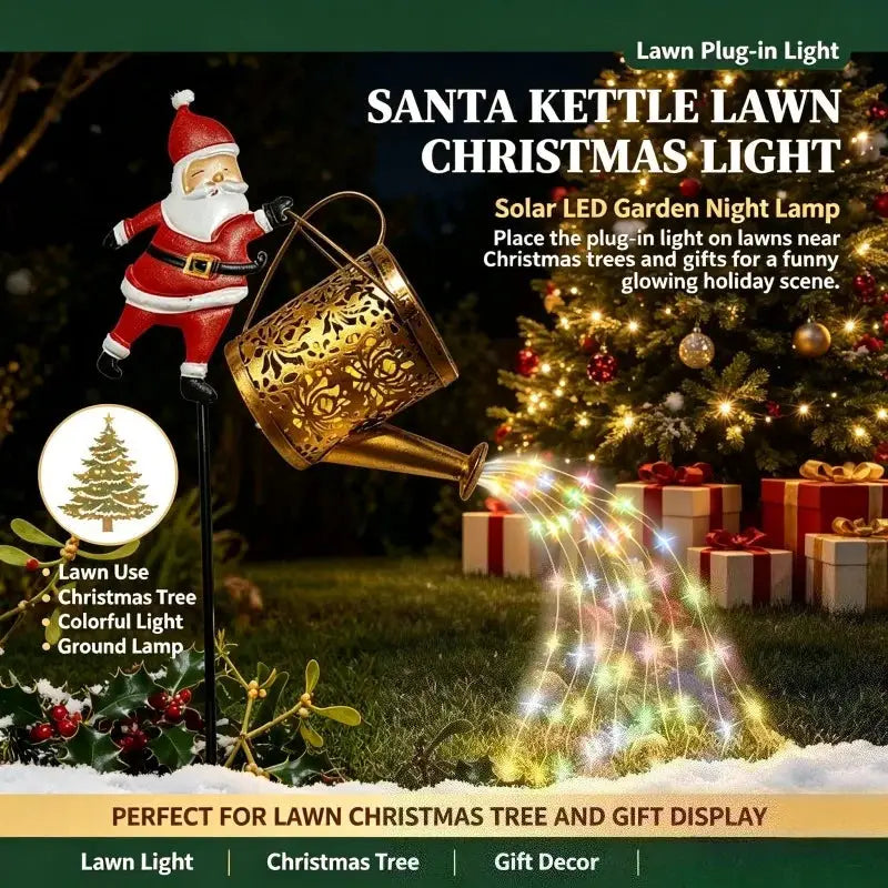 Solar Ground Lamp | Waterproof | Christmas Santa | LED Bulbs