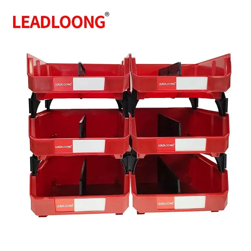 LEADLOONG V4 Tool Storage Bin 6pcs 11x11x5 Inch/27.6*27.9*12.8cm Combinable Multi Tools Organizer Box Garage And Home Supplies from PriceLows™