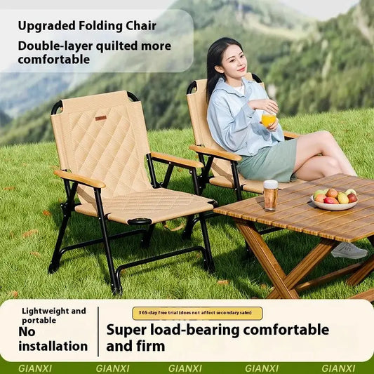 Gianxi Outdoor Foldable Chair Portable Kemet Chair Picnic Table And Chair Beach Chair Ultra Light Camping Chair Chair Beach from PriceLows™