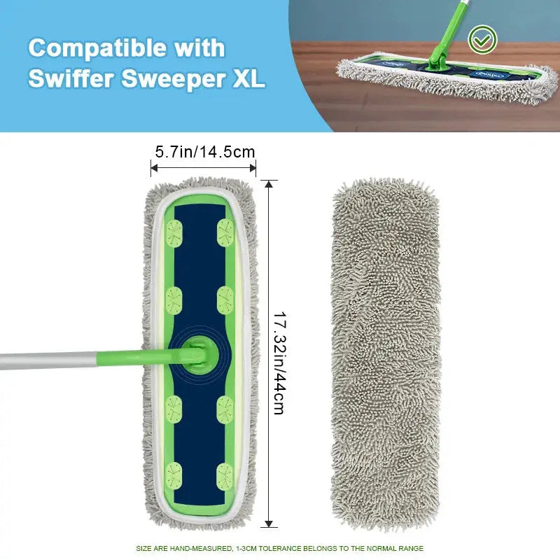 1PC Washable Mop Pads for Swiffer Sweeper XL Mopping Cloth Refills Reusable Mop Pad for Hardwood Floor Cleaning Dry Wet Use from PriceLows™