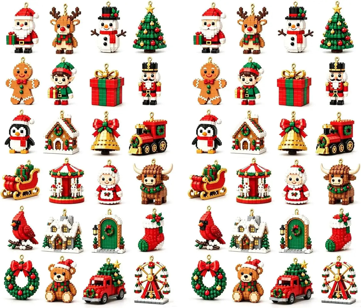 Christmas Advent Calendar Mini Building Blocks | 24 Day Countdown | DIY Assembly