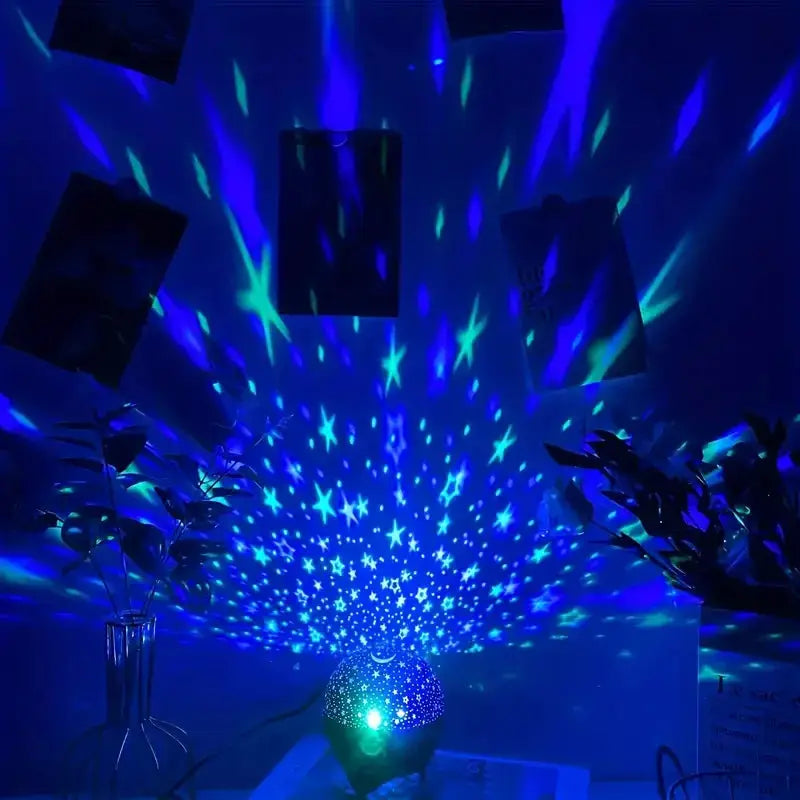 RGB Starry Sky Projection Lamp Bedroom Party Atmosphere Light from PriceLows™