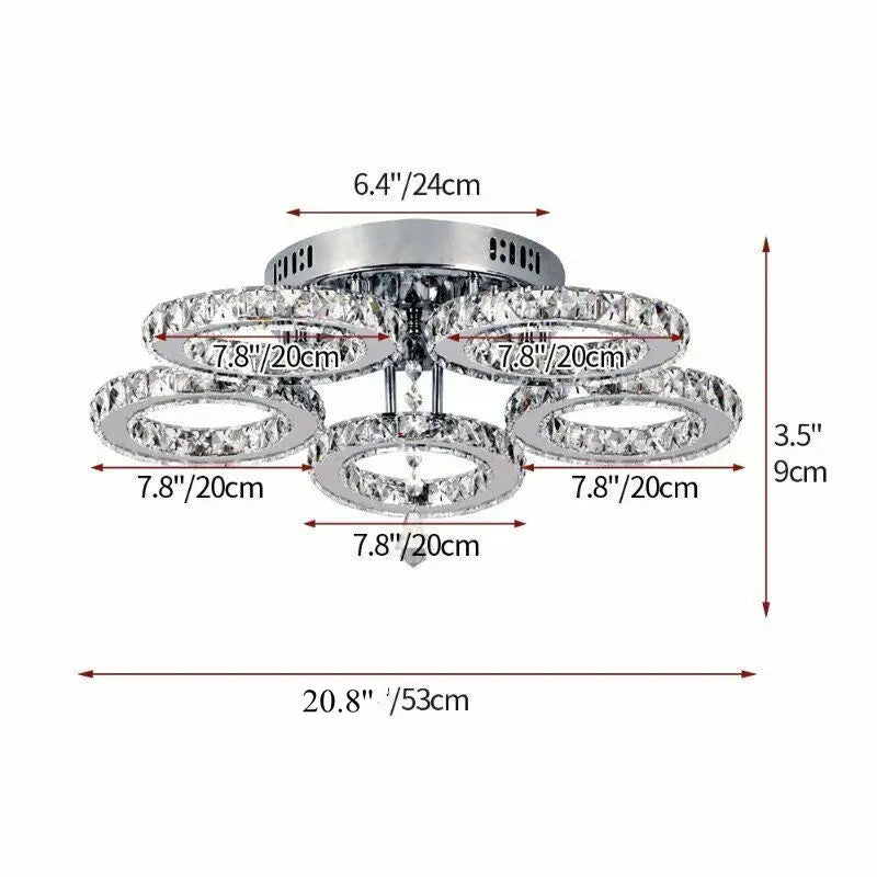 Modern Luxury Ceiling Crystal Chandelier Decoration Home Furniture Living Room Hanging Ceiling Lamp Kitchen Light Led Lighting from PriceLows™