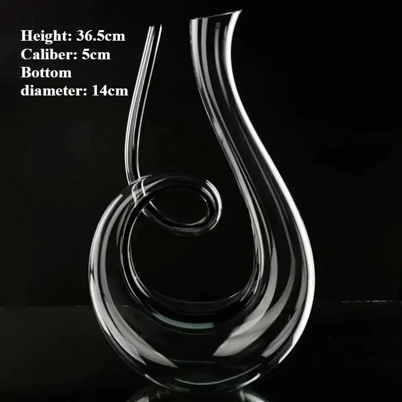 1500ML Big Decanter Handmade Crystal Red Wine Brandy Champagne Glasses Decanter Bottle Jug Pourer Aerator For Family Bar from PriceLows™