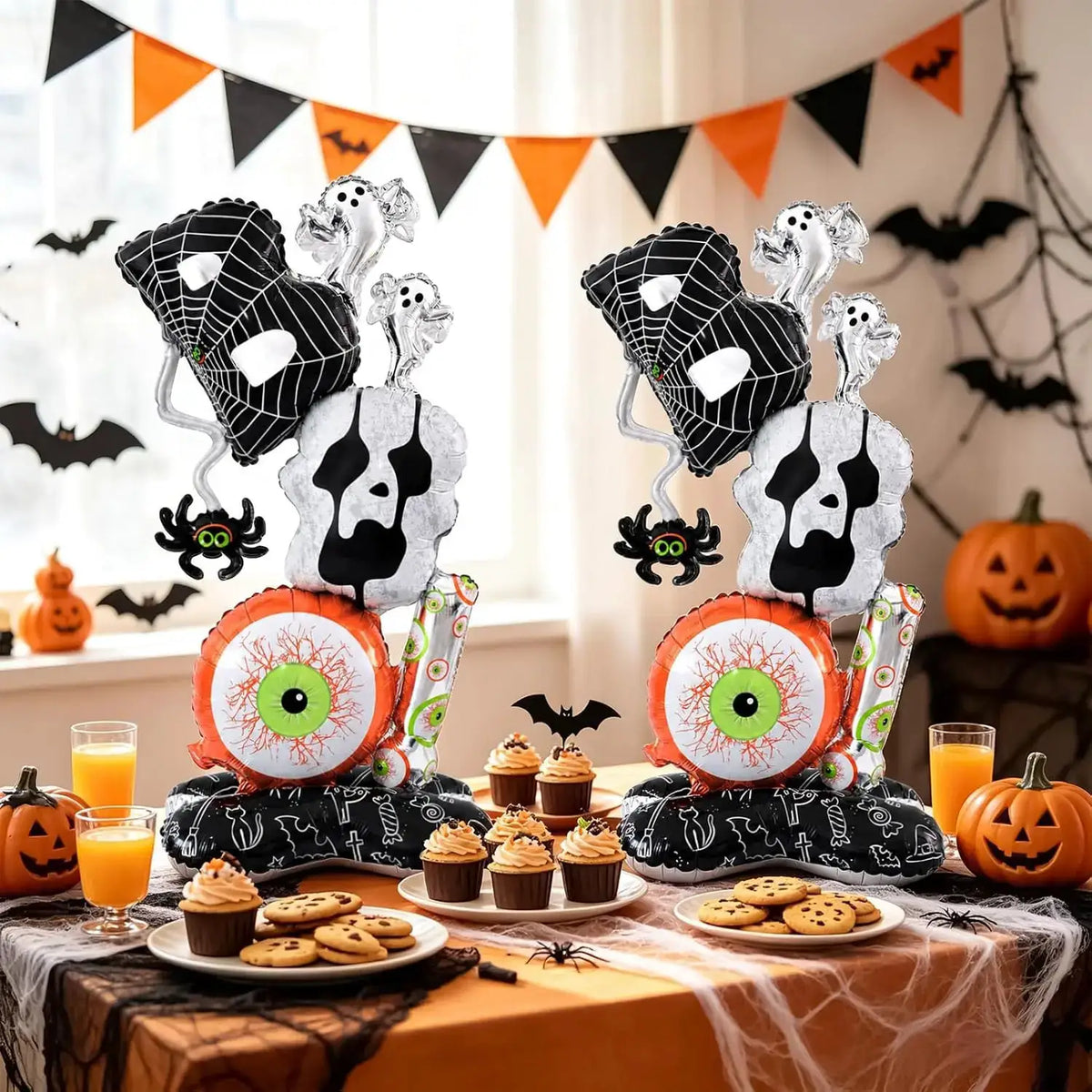 Giant Halloween Balloons | 3.8 Ft Self Standing | 2 Pack Boo