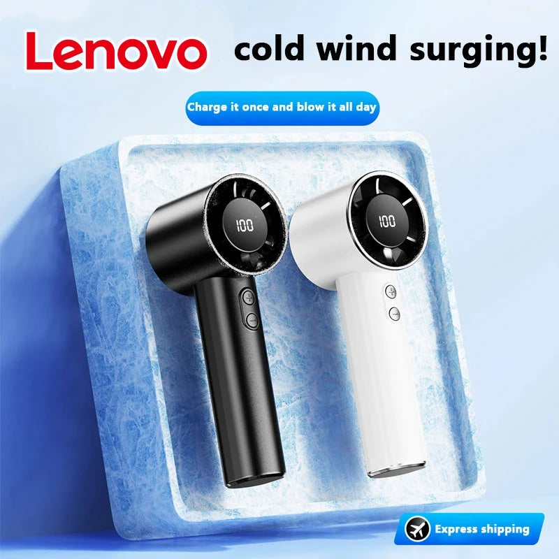 Lenovo Handheld USB Fan | 15W Power | 5V USB Powered | Foldable