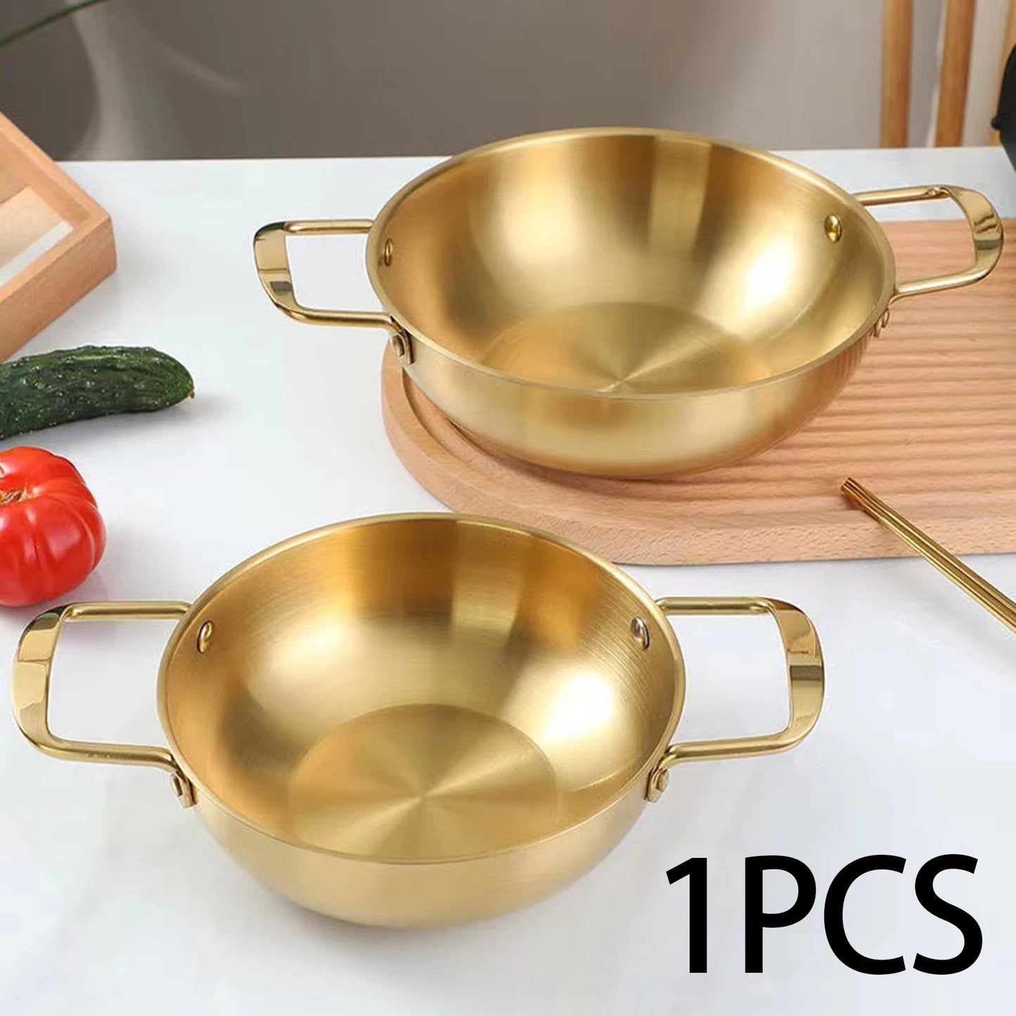 Korean Ramen Pot | Stainless Steel | Induction Compatible | Multipurpose