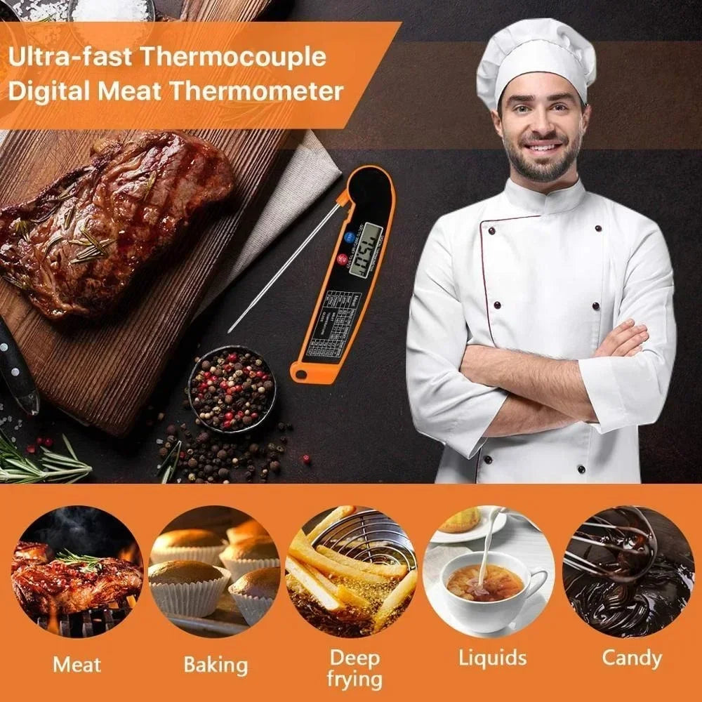 Digital Meat Thermometer | Foldable Design | Kitchen Use | One Size