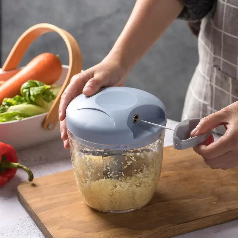 500/900ML Manual Meat Mincer Garlic Chopper Rotate Garlic Press Crusher Vegetable Onion Cutter Kitchen Cooking Accessories from PriceLows™