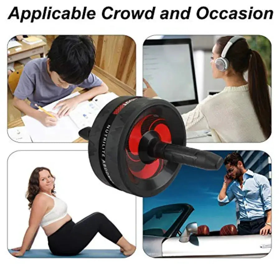 Abdominal Roller | Padded Handles | Core Strength Trainer | Single Wheel