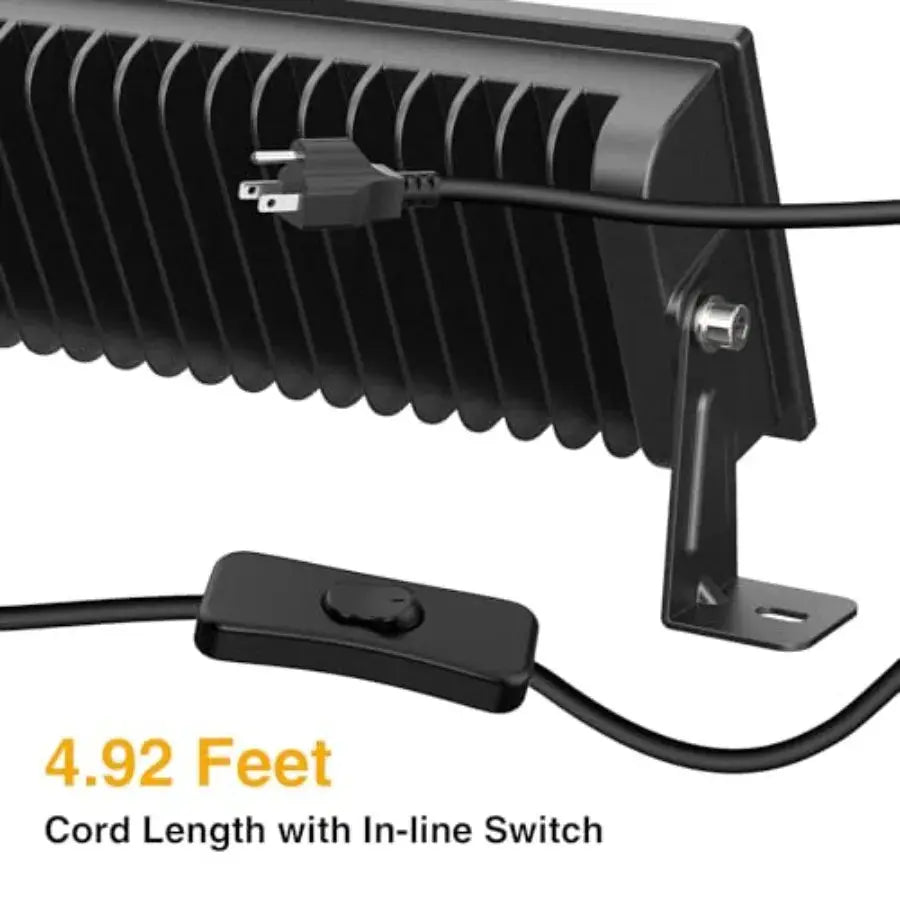 4Pack LED Shop Lights, 100W 14000lm Plug in Ultra Bright LED Work Lights, 6500K Daylight Garage Light, IP66 Waterproof Lighting from PriceLows™