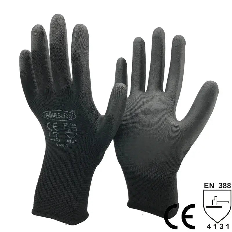 1 Pairs Work Gloves For PU Palm Coating Safety Protective Glove Nitrile Professional Safety Suppliers from PriceLows™