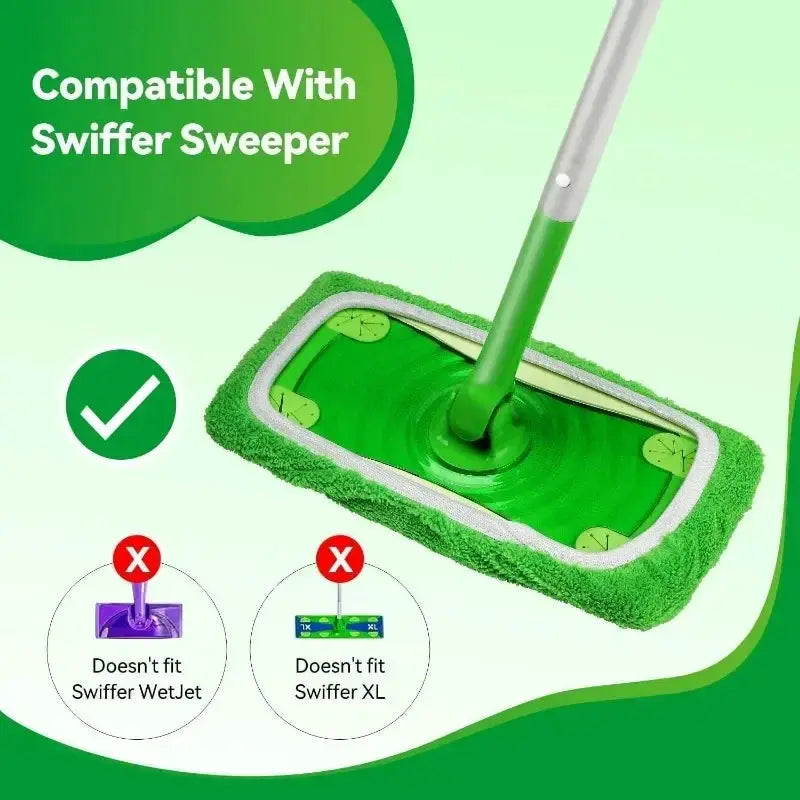 1/3/6pc Microfiber Mop Cloth Dry Cleaning Cloths Household Reusable Microfiber Mop Pads Replacement Washable Rag Towel from PriceLows™