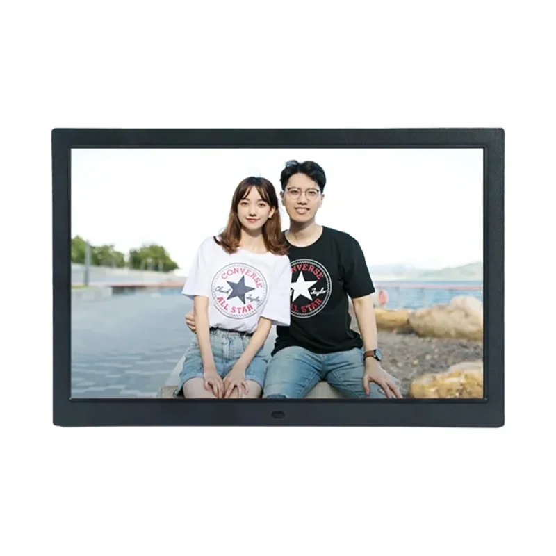 14 inch Digital photo frame 1366 * 768 Video Photo Calendar USB/SD White Digital photo frame Black Vertical screen from PriceLows™