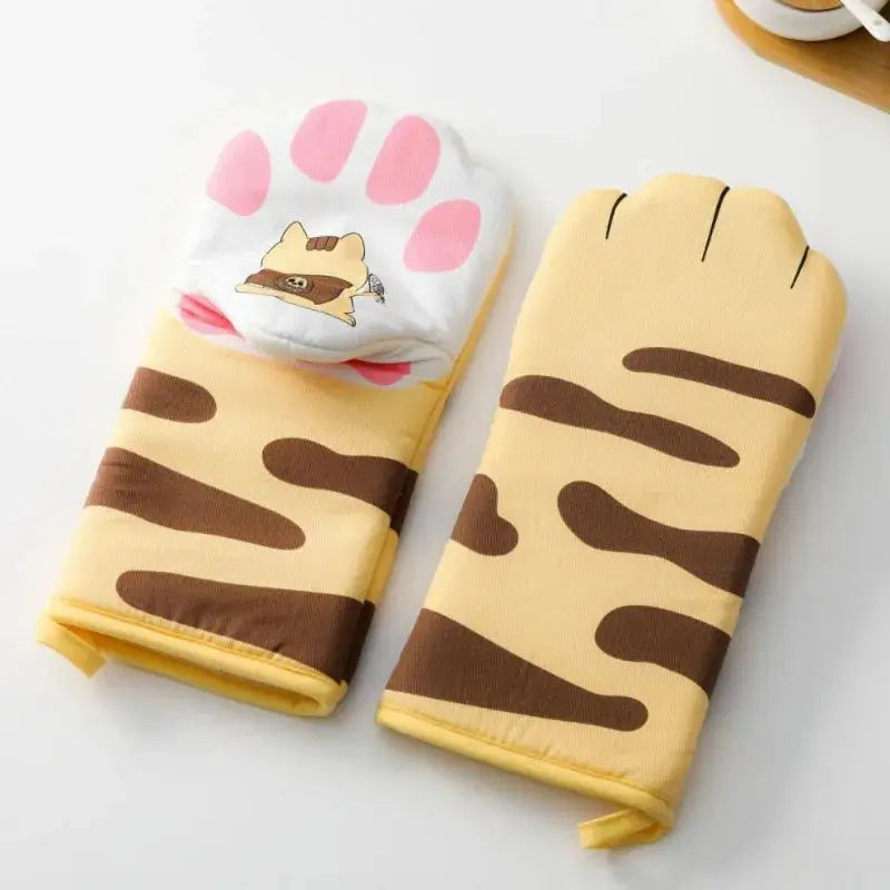 Microwave Gloves | Heat Resistant | Cat Paw Design | One Size