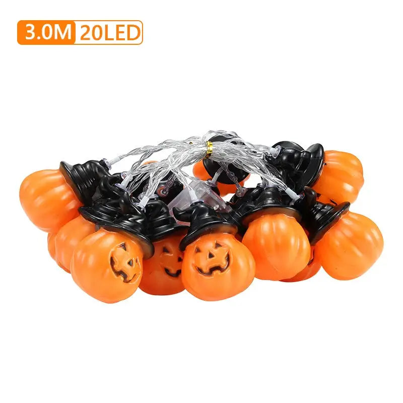 1.2M-5M Halloween Pumpkin String Lights LED 3D Pumpkin Twinkle Light Battery Powered Atmosphere Fairy Lamp Halloween Decoration from PriceLows™