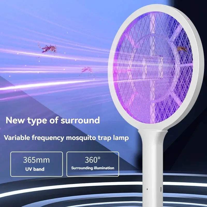 USB charging mosquito swatter, electric mosquito swatter, insect killer, equipped with ultraviolet light, fly swatter, mosquito lure lamp, mosquito killer lamp, kills small insects, high-voltage mosquito killer, suitable for from PriceLows™