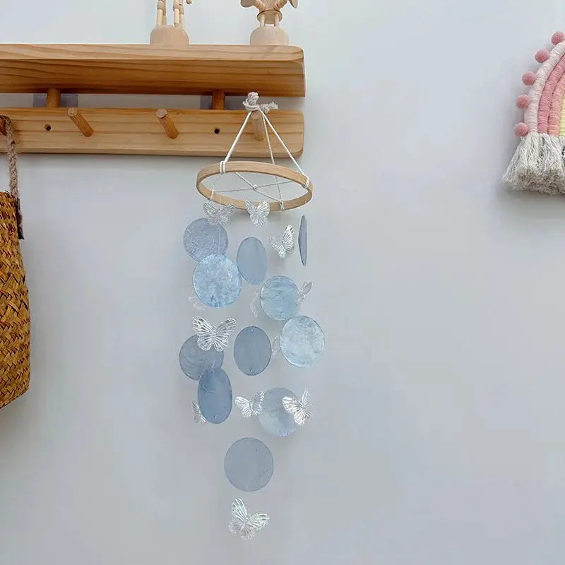 Butterfly Seashell Wind Chimes Garden Outdoor Indoor DIY Hanging Dream Catchers Kids Room Nursery Decoration Home Bedroom Decor from PriceLows™