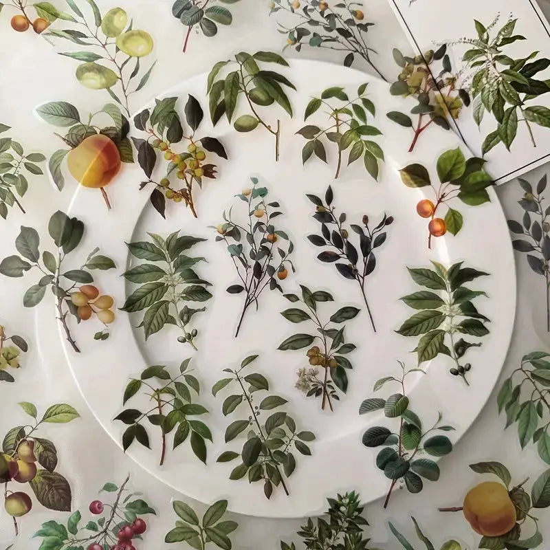 40 Pcs/pack Kawaii Creative flower plant Stickers hand tent DIY Stick Labels Scrapbooking Material Junk Journal Supplies from PriceLows™