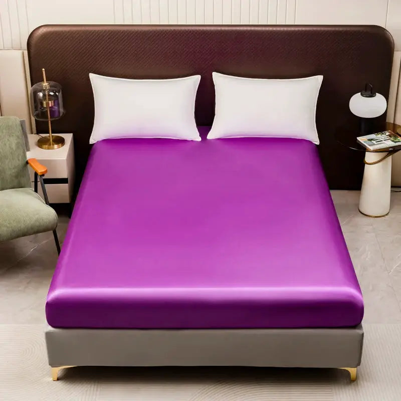 Satin Fitted Sheet | 25 Inch Pocket | Smooth Finish | Twin To King
