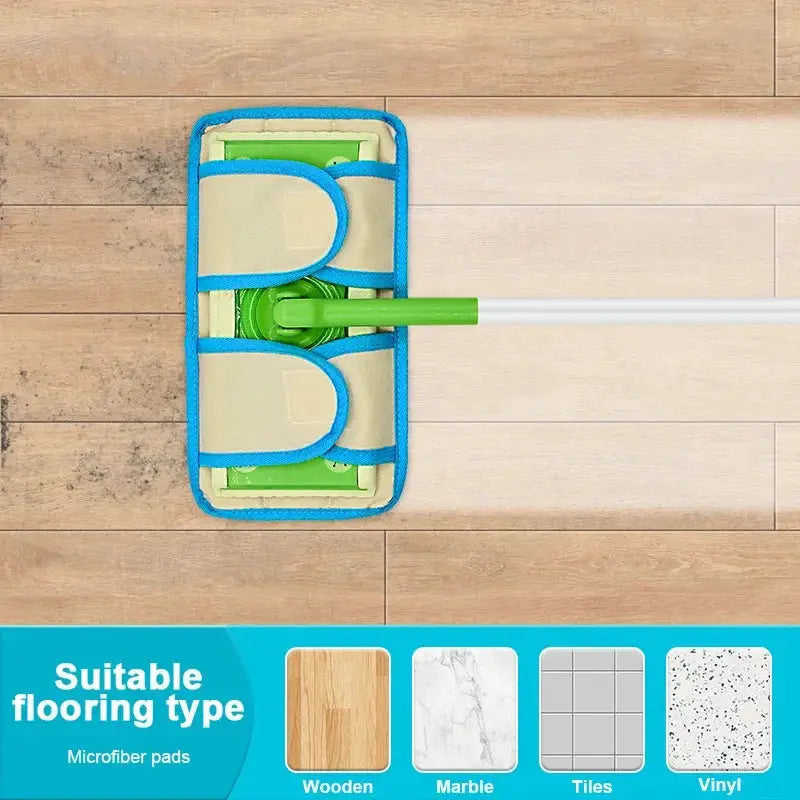 Microfiber Mop Pad for Swiffer Sweeper Floor Washable Reusable Mop Cloths Wet and Dry Flip Mop Cleaning Tools from PriceLows™