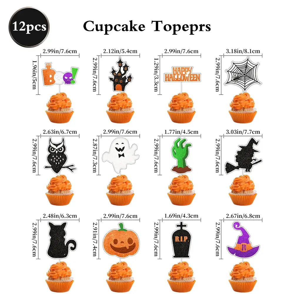 Halloween Decor Set | Paper Material | Hanging Items | Assorted Designs