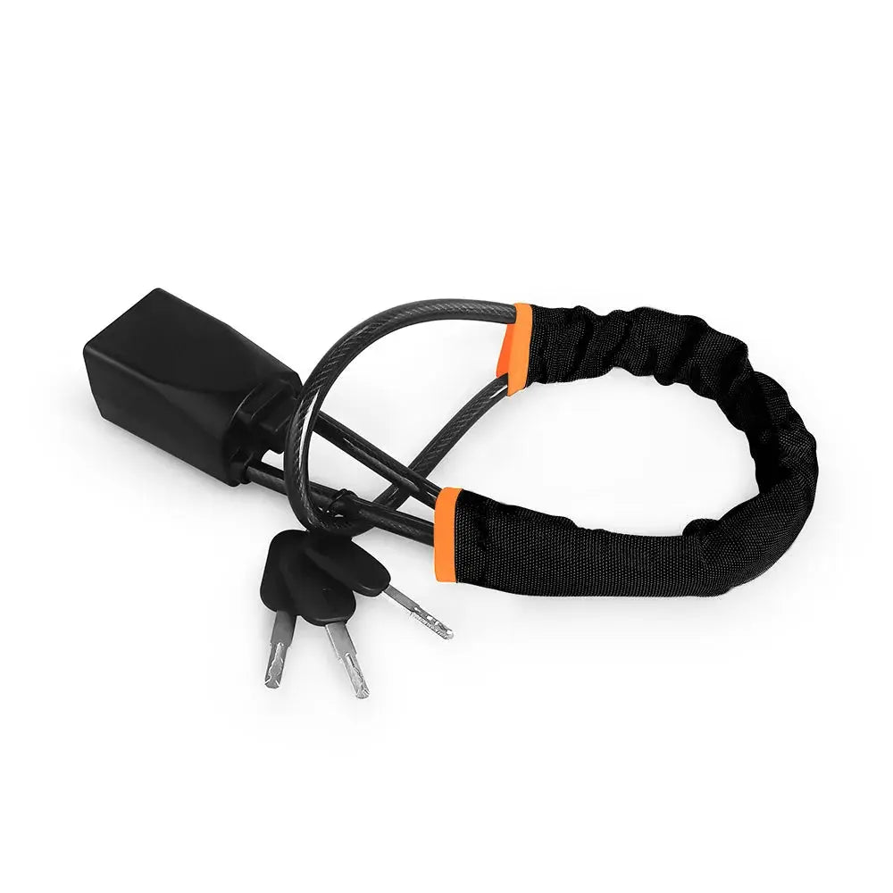 Universal Antitheft Device for Car Steering Wheel Lock With Seat Belt Socket With 3 Keys Anti Theft for Truck SUV Van RV Safety from PriceLows™