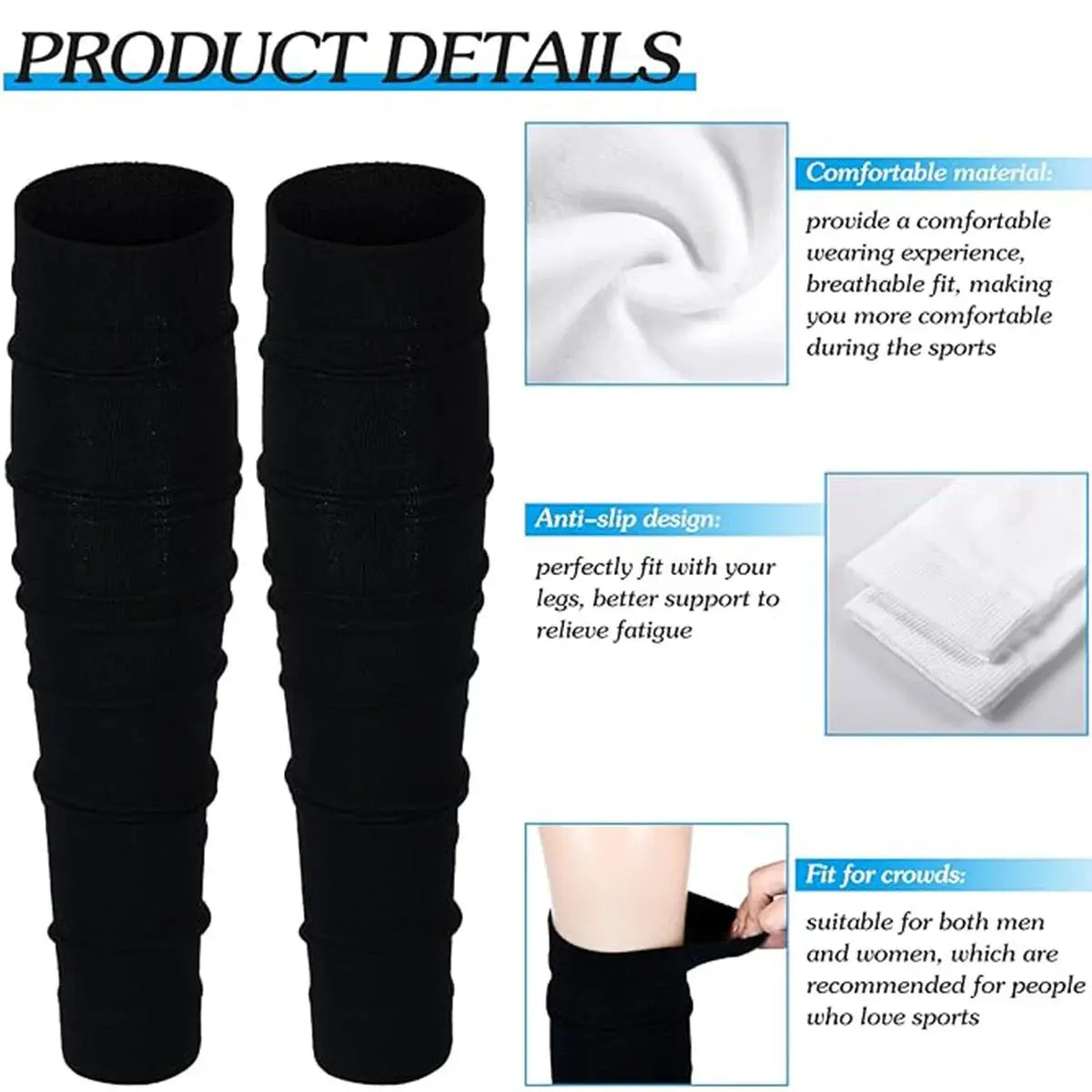Calf Compression Sleeves | Knee High | Polyester | Unisex