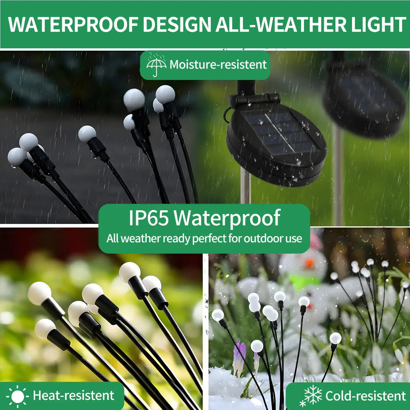 8-Head Solar Firefly Lights LED Solar Outdoor Decorative Garden Lights Waterproof High Flexibility Yard Patio Pathway Holiday from PriceLows™