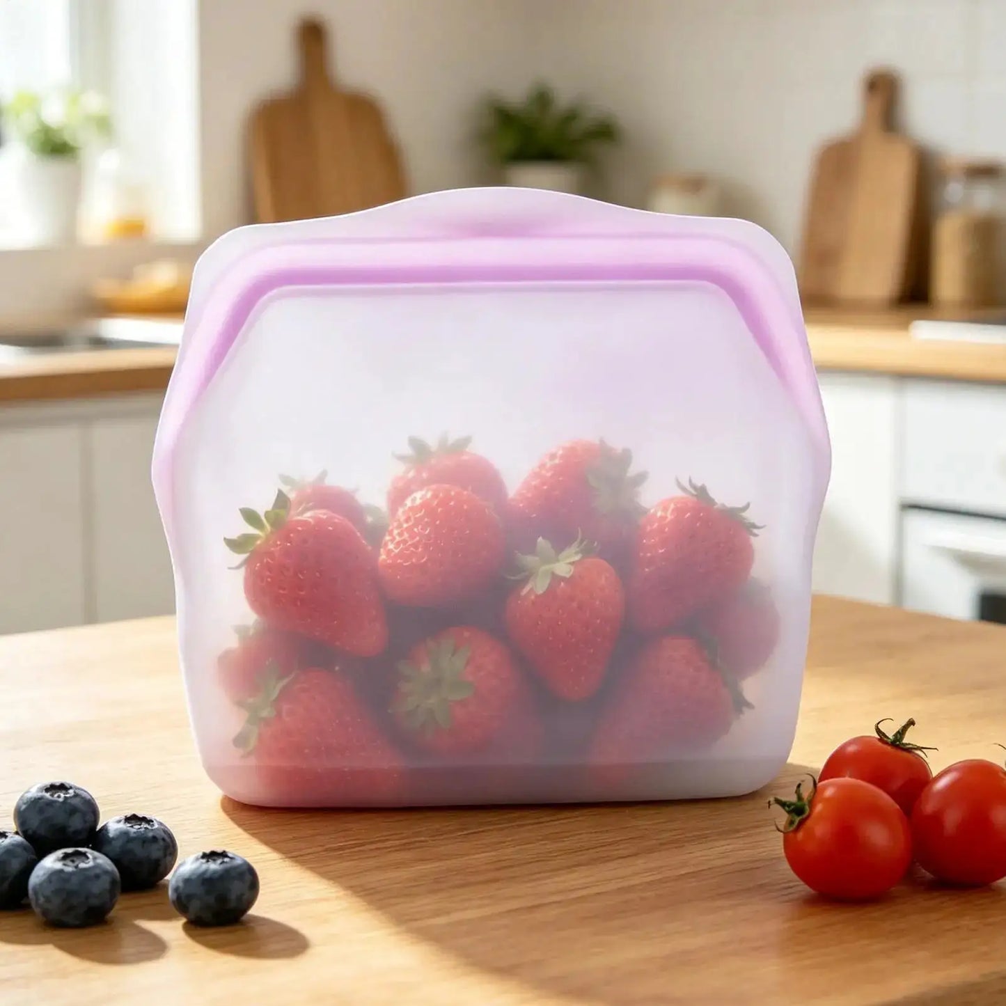 Silicone Food Storage Bags | Leakproof | Airtight Seal | Stand Up