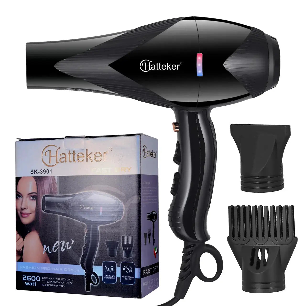 Wall Mounted Hair Dryer | 2000W Professional | Ceramic Anion Technology