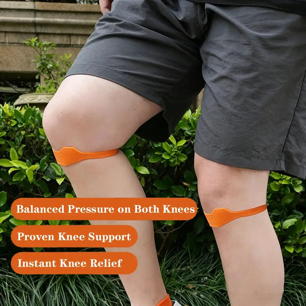 Patella Tendon Knee Strap | 2 Pack | Rubber Support | Multiple Sizes