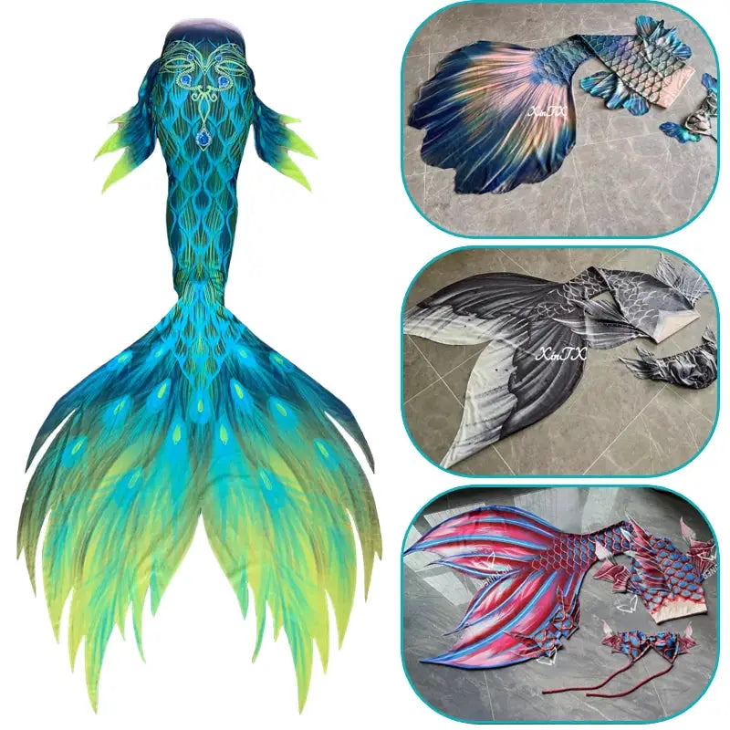 Woman Mermaid Tail For Swimming Dream Adult Swimmable Swimsuit Can Add Monofin Diving Model Photoshoot Acting Courses Cosplay from PriceLows™