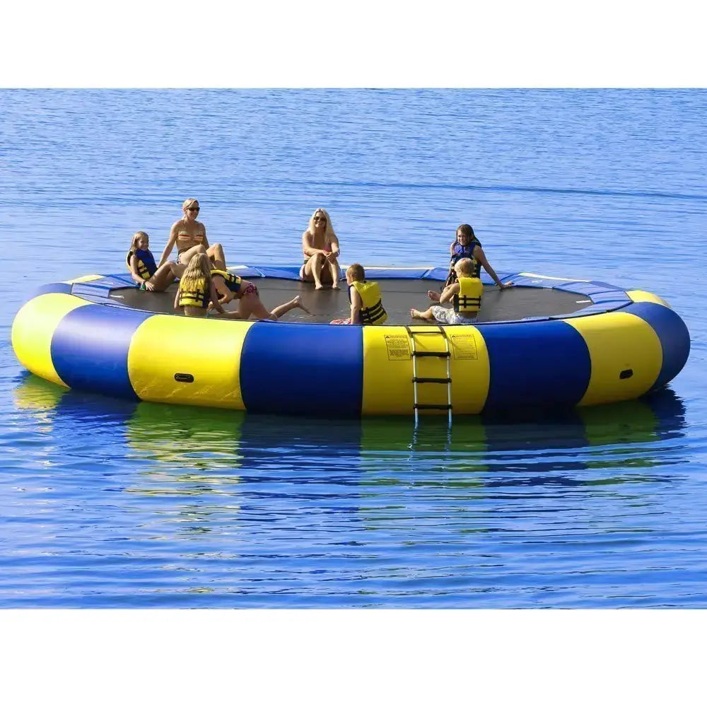 PVC tarpauline Durable Inflatable Sungear Water Trampoline Floating Trampoline Water Round Bouncer water toys games Dia 3 meter from PriceLows™