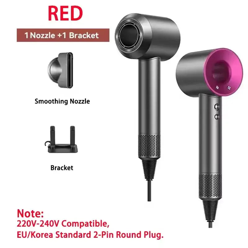 Professional Leafless Hair Dryer Negative Ion Attachment Negative Ion Salon Tool Home Travel Portable Electric Hair Dryer from PriceLows™