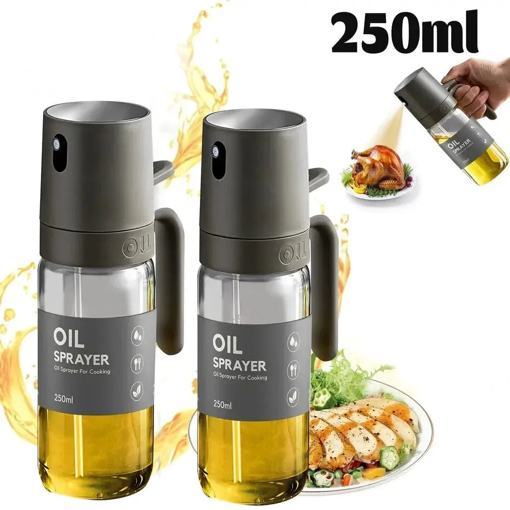 Oil Sprayer | Olive Oil Dispenser | 2-In-1 Fine Mist | Glass Bottle