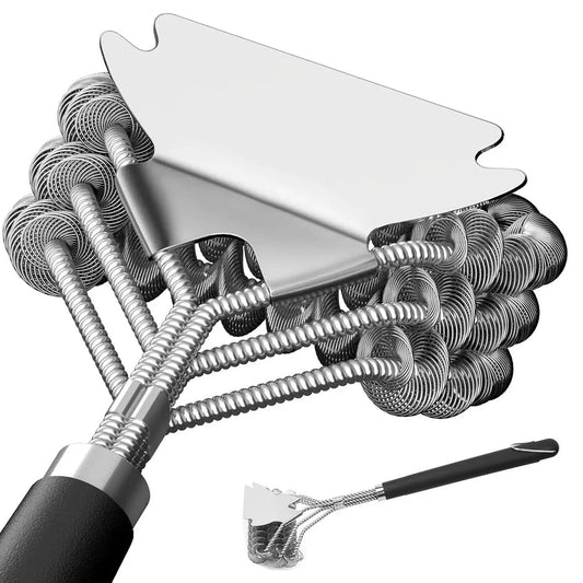 BBQ Grill Brush | Stainless Steel | Bristle Free | 1 Count