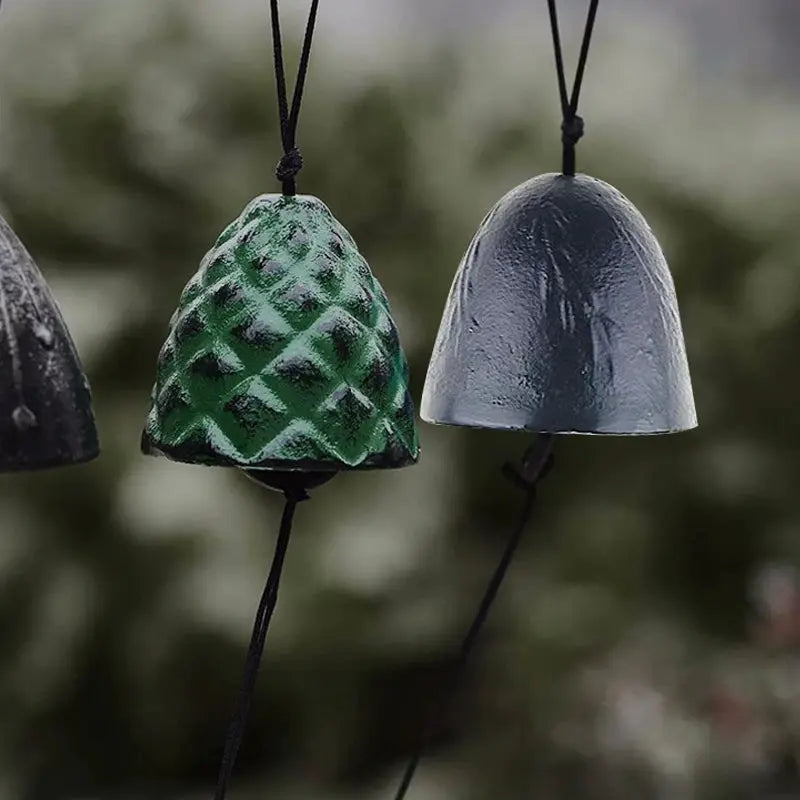 Japanese Wind Chimes Cast Iron Feng Shui Wind Bells Good Luck Hanging Pendant Indoor Outdoor Temple Home Garden Decoration from PriceLows™