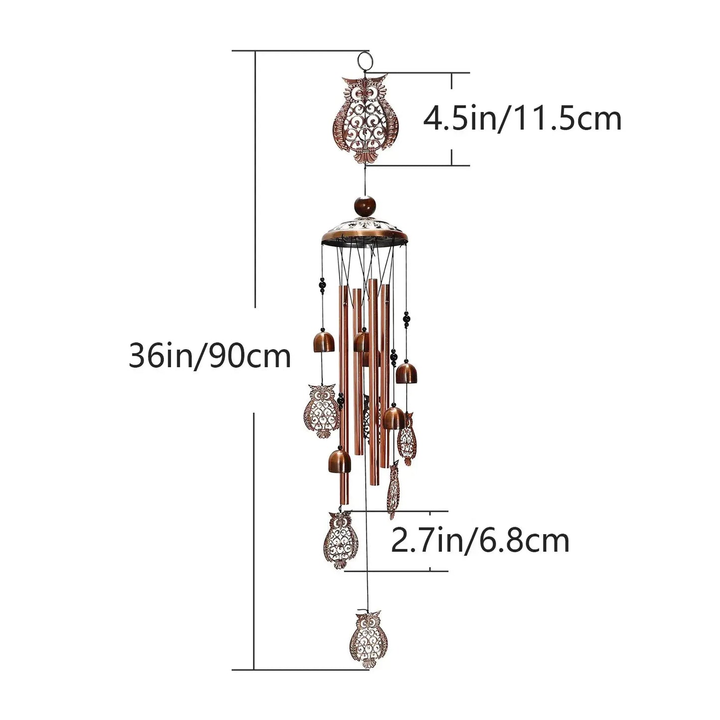1pc Wind Chime Large Bells Wind Chimes Chapel Home Decor For Garden Outdoor Decoration Decor Gifts Yard Hanging Decor from PriceLows™