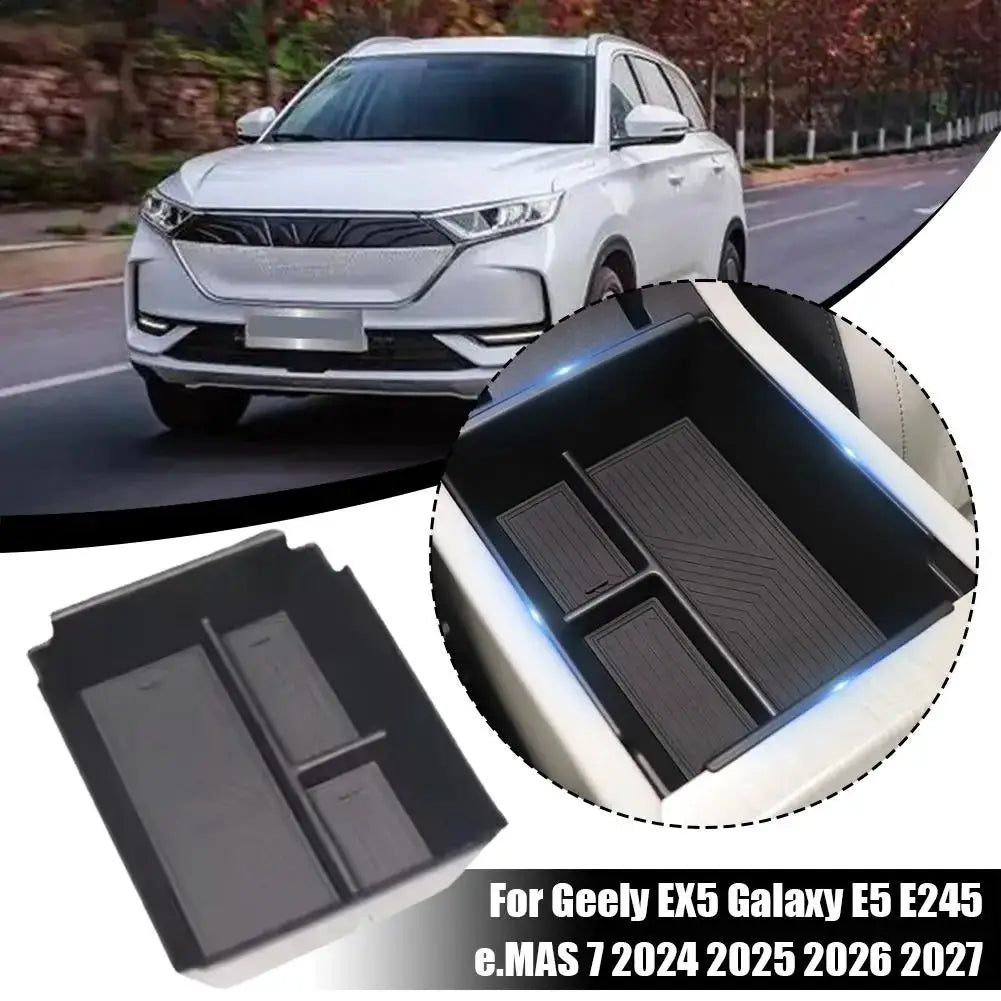 Car Storage Box For Geely EX5 Galaxy E5 E245 e.MAS 7 2024 2025 2026 2027 Anti-dirty Armrest Center Console Boxes Car Accessories from PriceLows™
