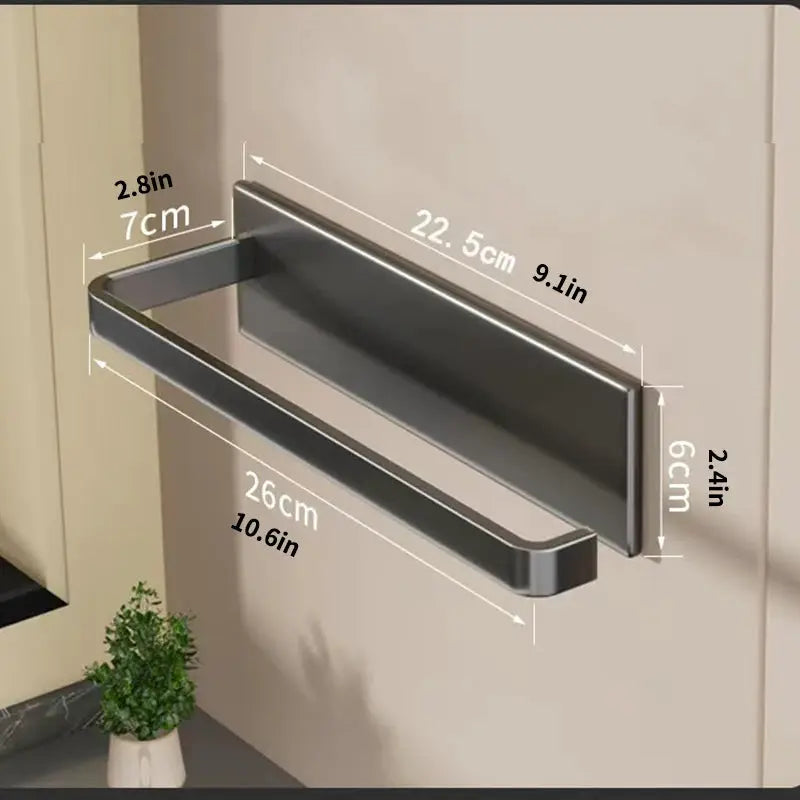 Kitchen paper holder, wall-mounted refrigerator magnetic paper towel holder, side cabinet for storing items, non-drilling fresh from PriceLows™