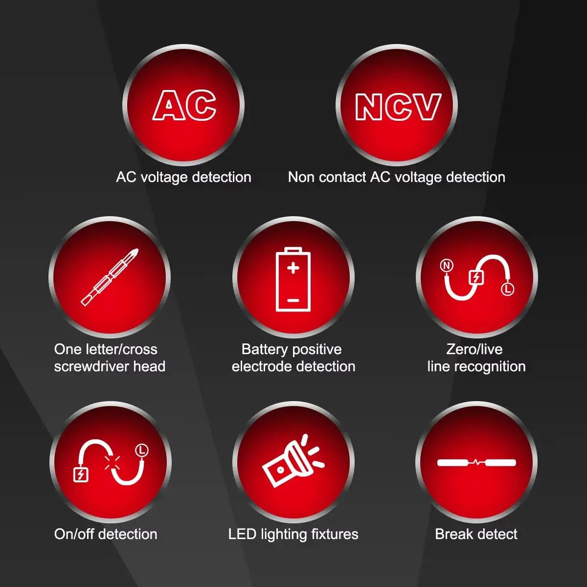 HABOTEST HT91CP/DP Series Digital Voltage Phase Sequence Measuring Pen Voltage Detector Probe Zero Live Wire Voltage Meter from PriceLows™
