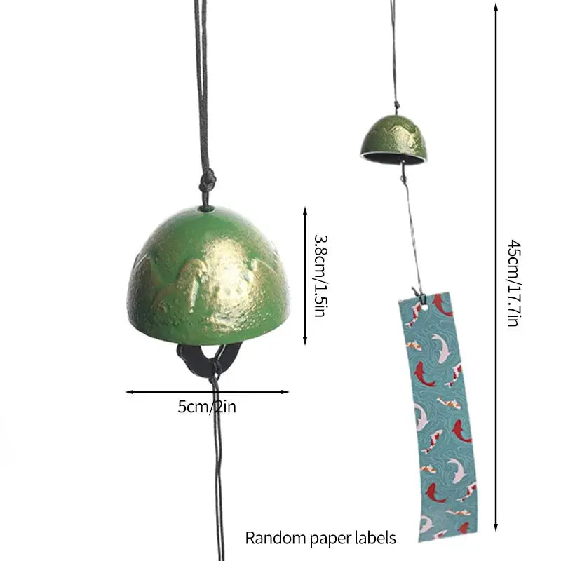 Japanese Wind Chimes Cast Iron Feng Shui Wind Bells Good Luck Hanging Pendant Indoor Outdoor Temple Home Garden Decoration from PriceLows™