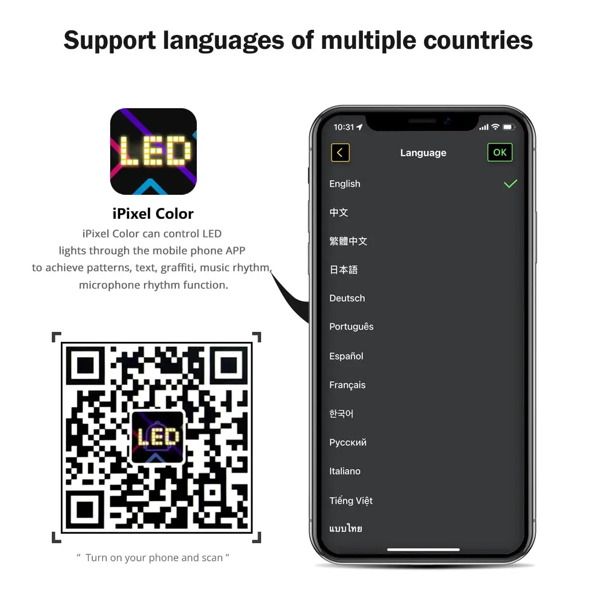 Smart Bluetooth Flexible LED Pixel Screen Strip 5V USB DIY Graffiti Sign LED Matrix Pixel Scrolling Display Advertising Light from PriceLows™