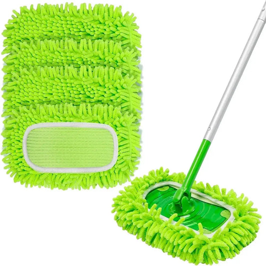 Thickening Replacement Mop Refills Pad for Swiffer Sweeper Mop Dry Wet Mop Refills for Floor Cleaning Microfiber Pads(10-12in) from PriceLows™
